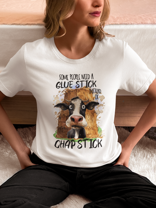 Glue Stick Funny Adult Tshirt