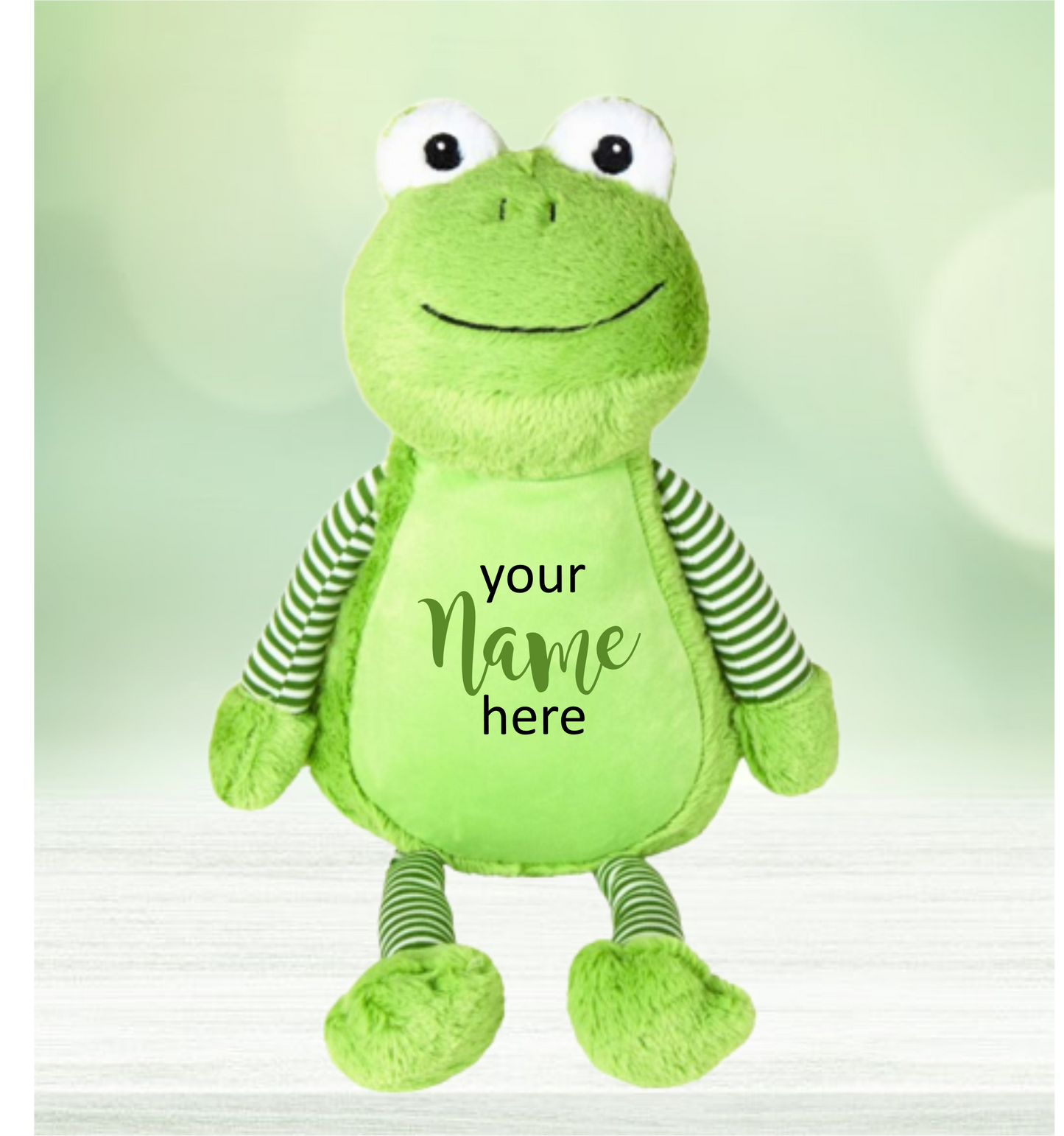 Personalised Embroidered Frog Teddy
