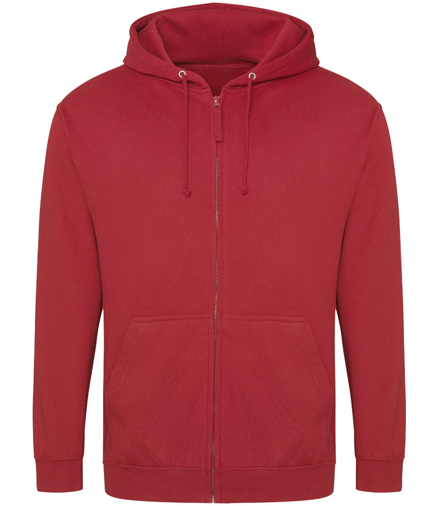 Adult zip hoodie Red