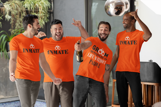 Stag Do T-shirts Groom and Inmates