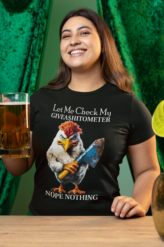 Give A Shitometer Novelty T-shirt