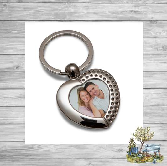 Heart Photo Keyring