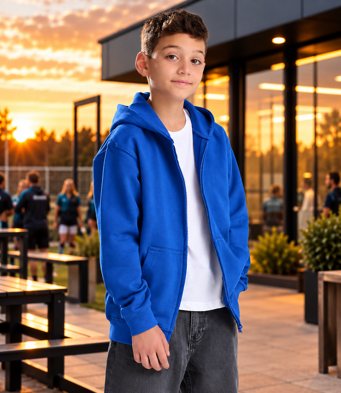 Kids Club & Team Zip Hoodie hero