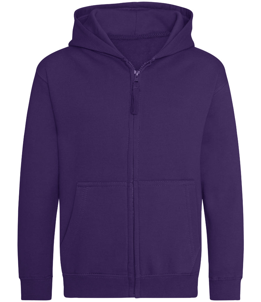 Purple kids zip hoodie