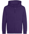 Purple kids zip hoodie