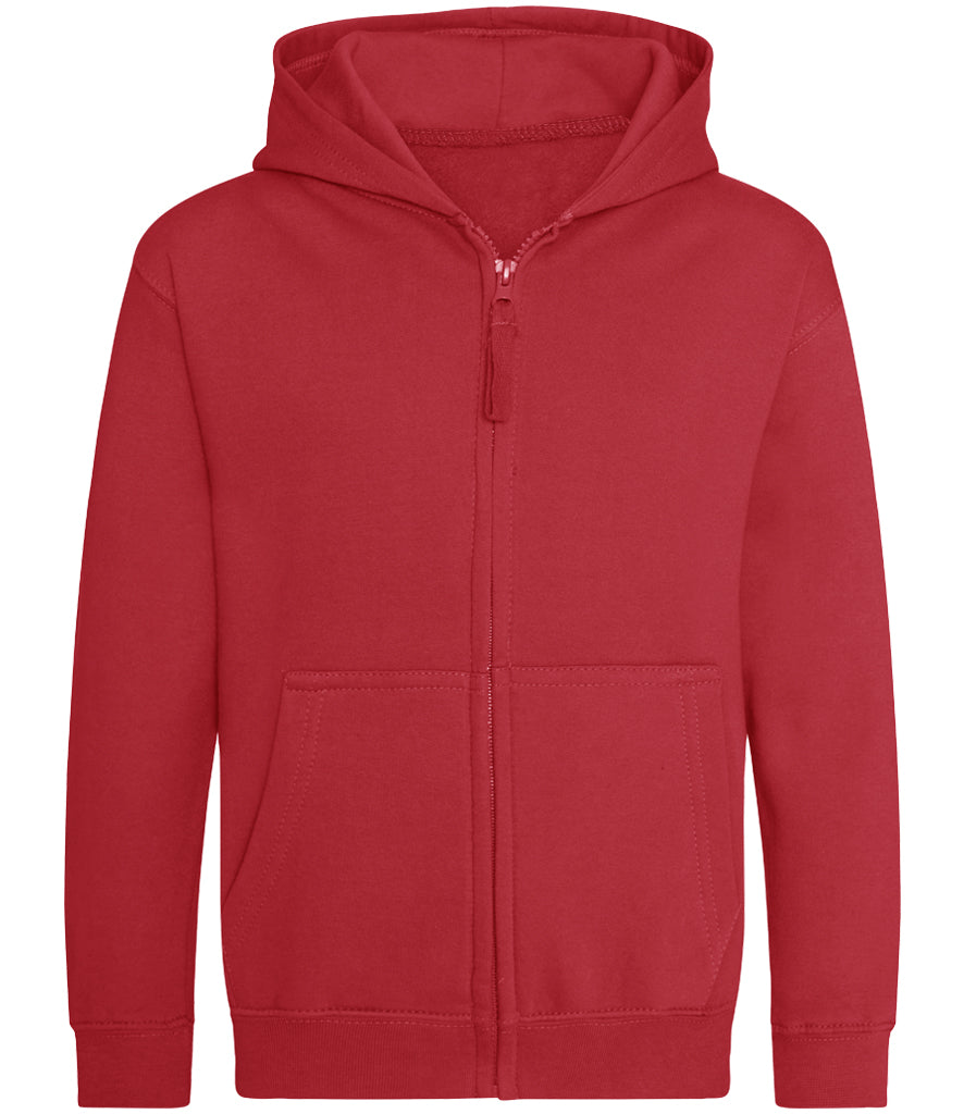 Red kids zip hoodie
