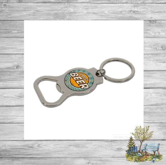 Personalised Bottle Opener Keyring