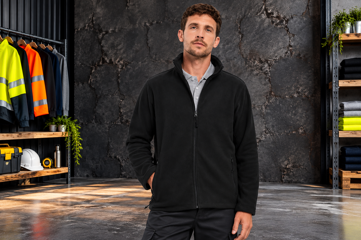 Russell 870M workwear fleece jacket hero