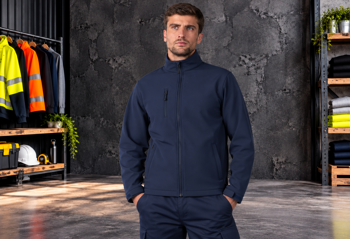 Pro RTX RX530 navy workwear softshell jacket