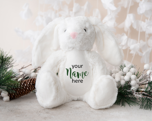 Personalised Embroidered Rabbit Bear