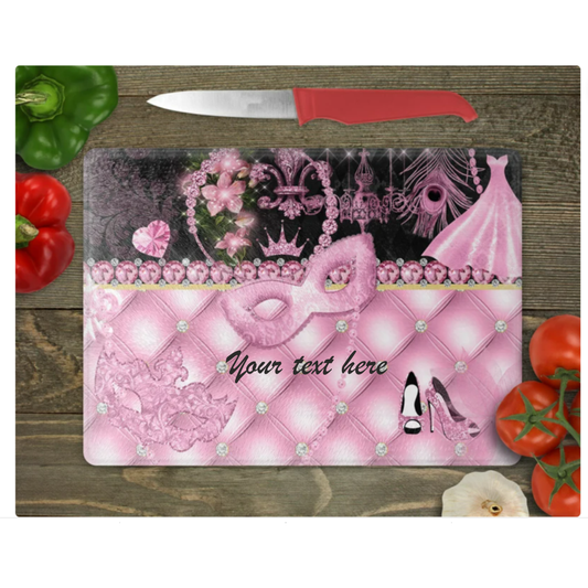 Personalised Mask Chopping Board